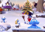 Smurfs snowball fight online