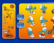 Smurfs sports pairs Hupikék Törpikék játékok